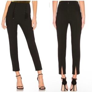 Tibi Anson High Waisted‎ Lace Up Tie Pants Black Women’s Size 8